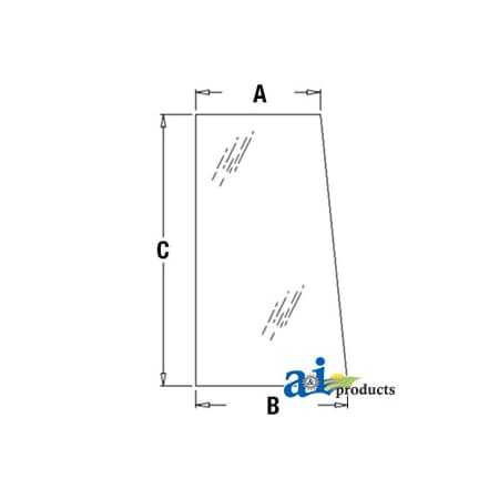 A & I Products Glass, Side, Front (LH) - Side, Rear (RH) 48" x36" x2" A-AT171897